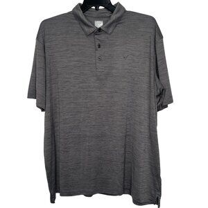 Callaway Mens Opti-Dri Golf Polo Shirt Size XXL Gray Heathered 100% Polyester